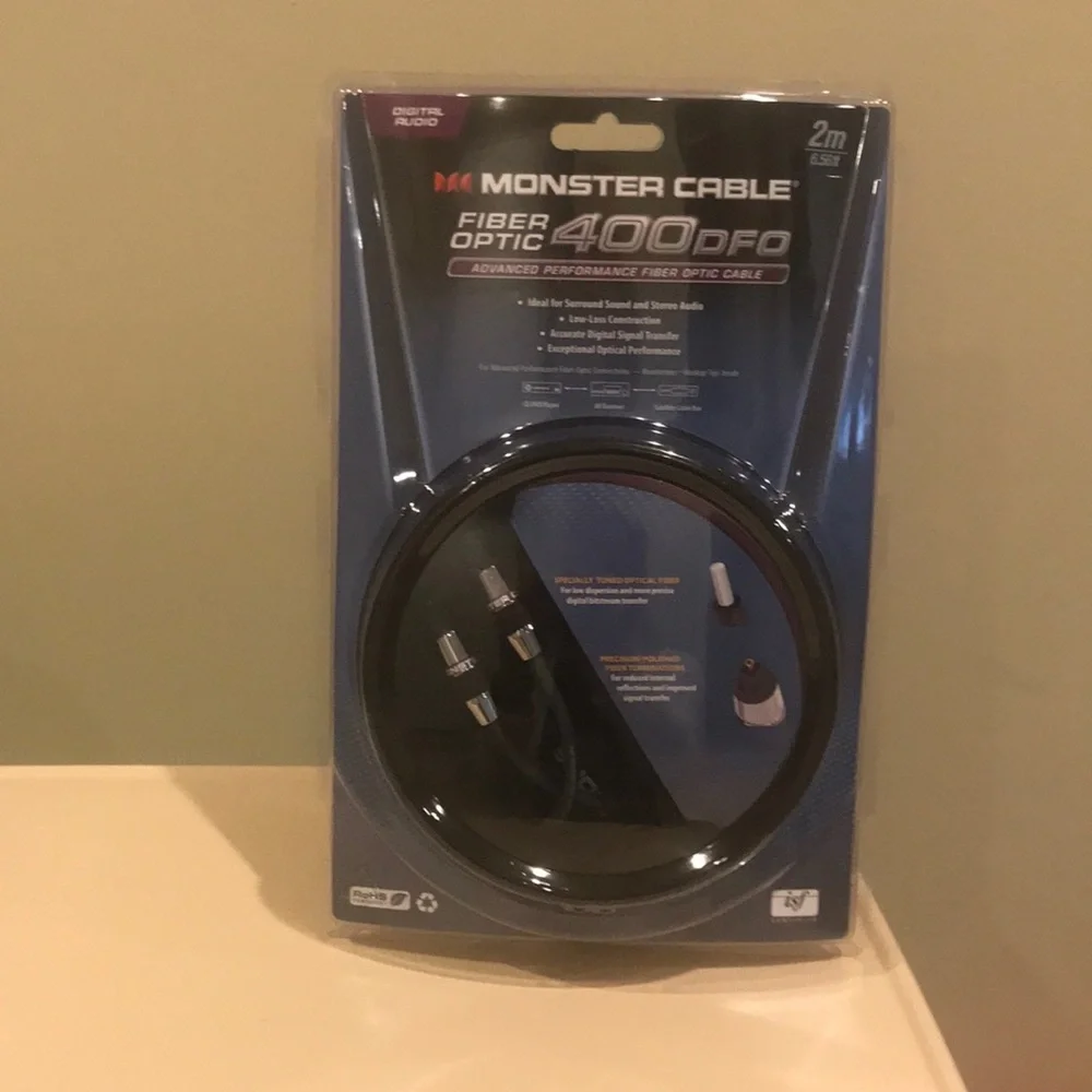 NWT Digital Audio Fiber Optic Monster Cable